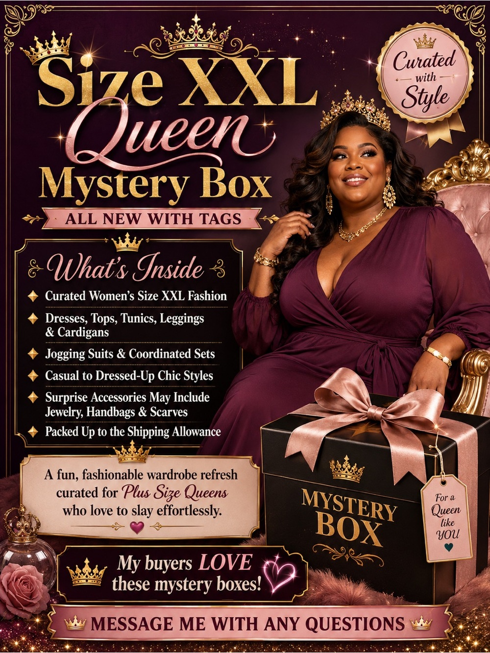 Women’s Size XXL Queen Mystery Box – ALL NEW WITH TAGS